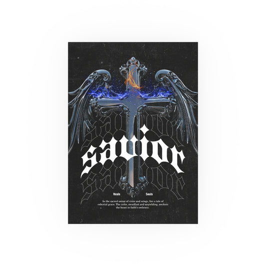 Savior Art Poster, spiritual Wall Decor, Aesthetic Room Decoration, faith inspired Home Art, Unique Gift Idea