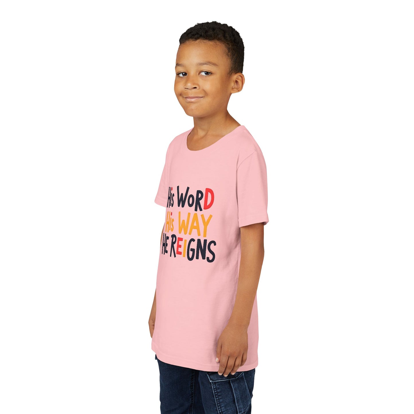Faith-Inspired Youth Tee, Christian T-Shirt, Religious Kids Shirt, Inspirational Gift, Summer Outfit