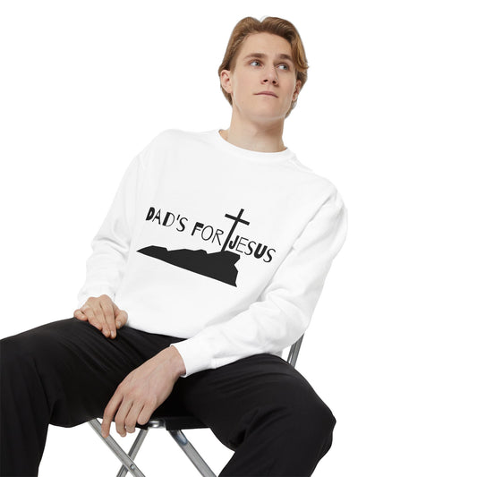 Dads who love Jesus gift idea for christian fathers day themed sweatshirt for dads