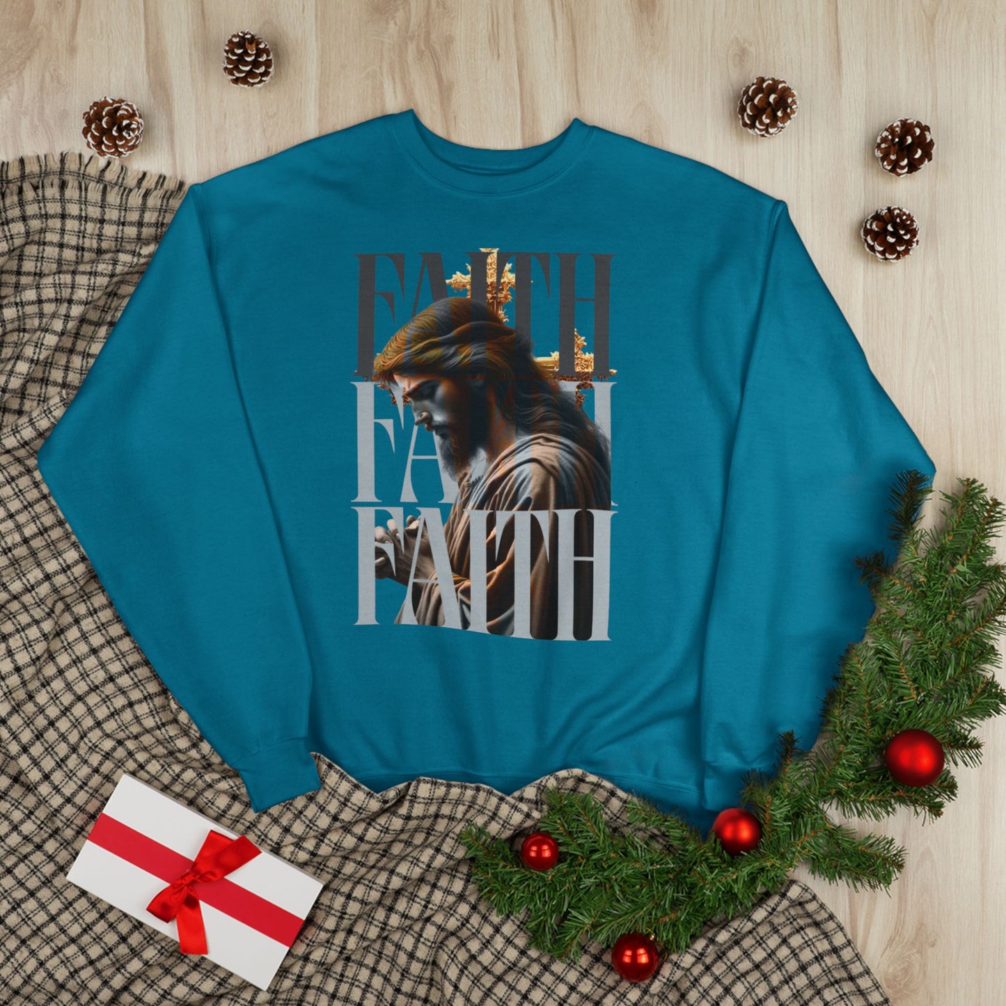 Faith-Themed Unisex EcoSmart® Crewneck Sweatshirt, Inspirational Gift, Cozy Apparel, Religious Sweatshirt, Perfect for Church, [...]