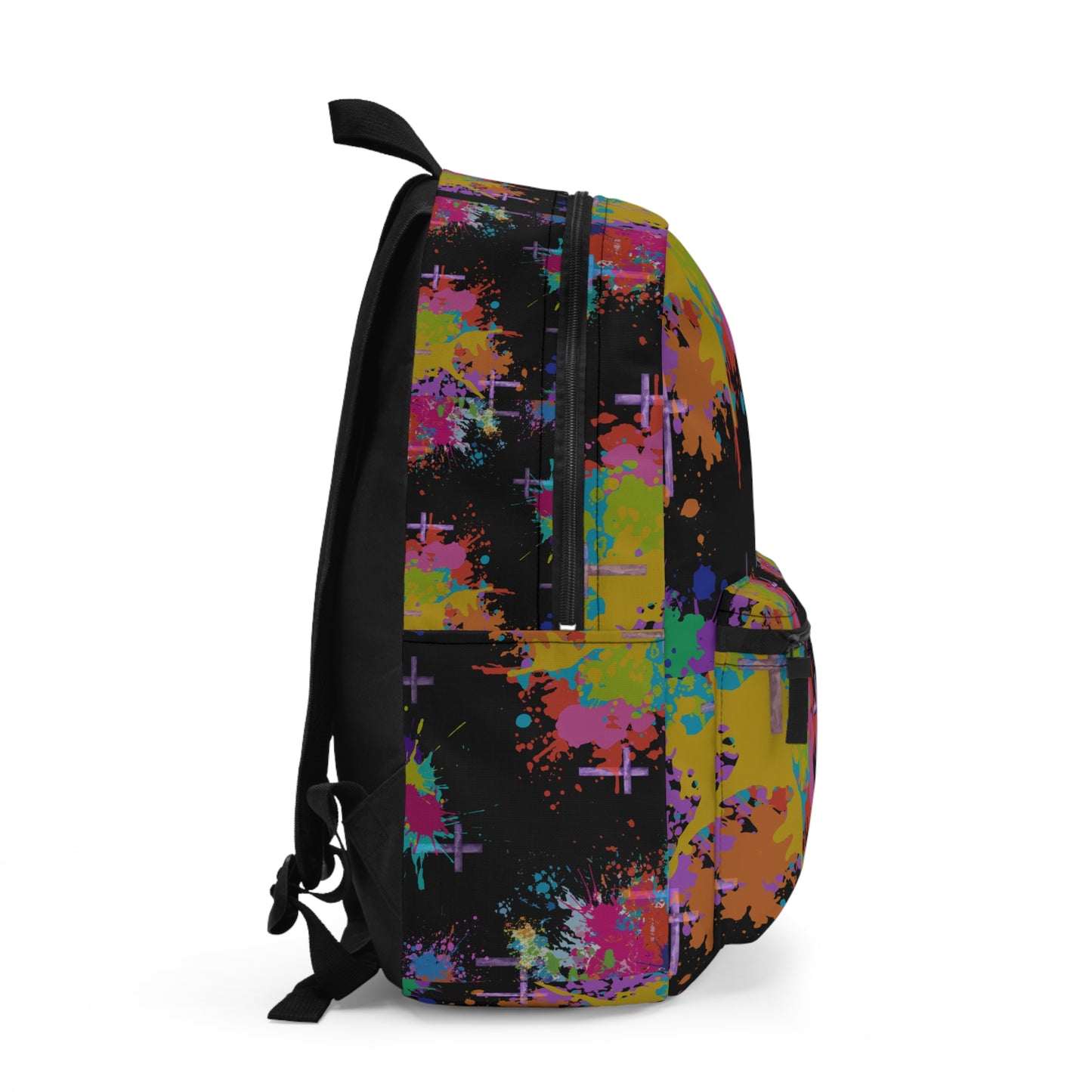 Vibrant Art Backpack | Jesus inspired Colorful Graffiti Style Back pack for Students, Travel, Festivals, Back to School, Unique Gift for christian teens