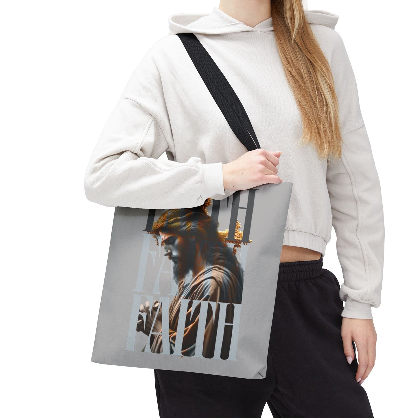 Faith themed Tote Bag for Daily wear, Reusable Shopping Bag, Christian Gift for any occassion, Affirmation Accessory, Stylish Faith Bag