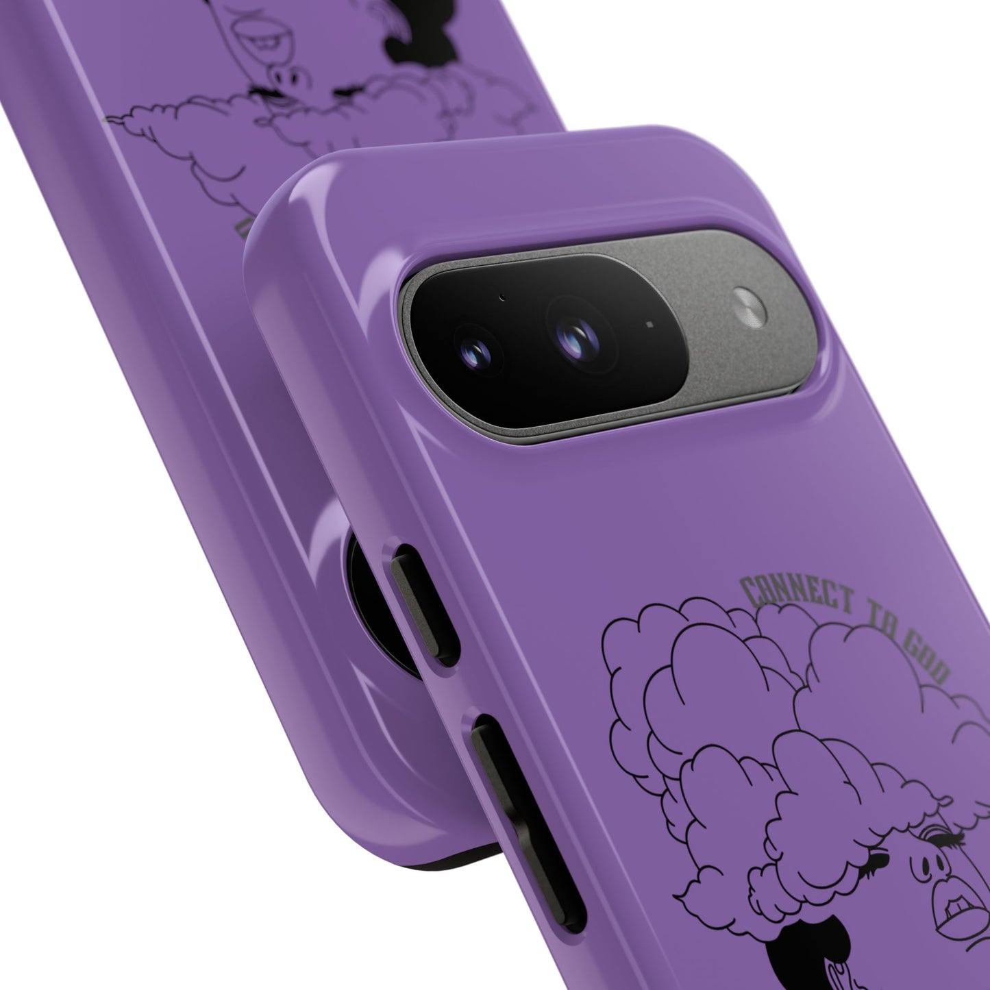 Purple Art Phone Case, Tough Cases for believers, Unique Phone Cover, Gifts for friends, Trendy Phone Accessories