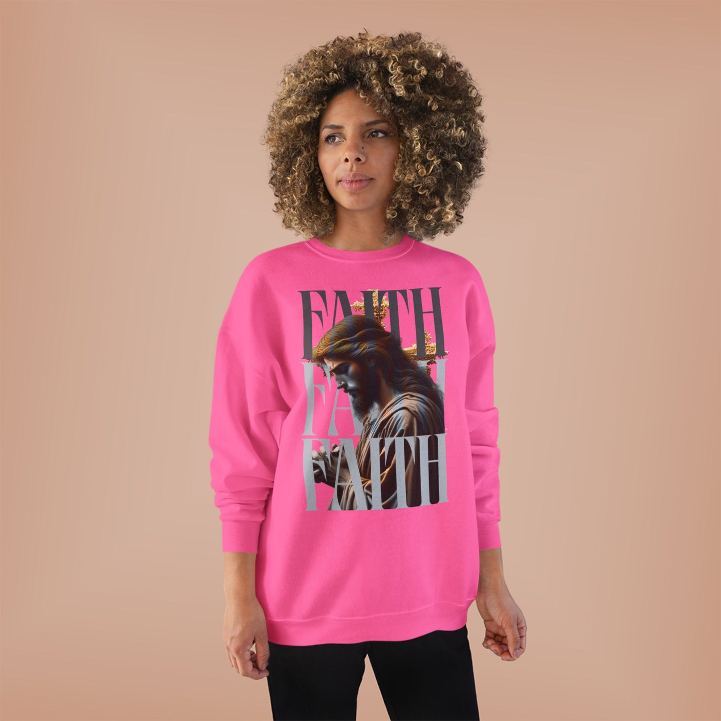 Faith-Themed Unisex EcoSmart® Crewneck Sweatshirt, Inspirational Gift, Cozy Apparel, Religious Sweatshirt, Perfect for Church, [...]