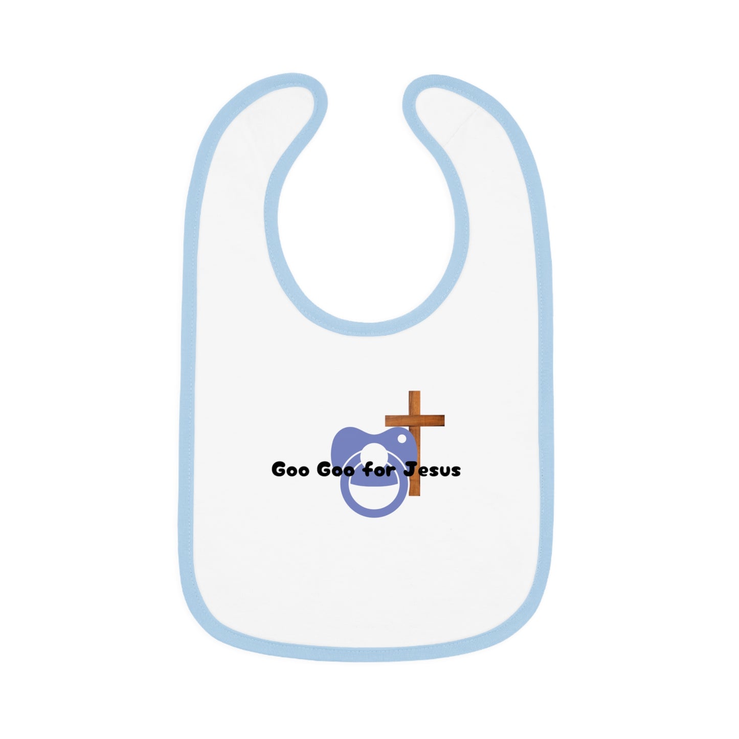 Cute faith inspired Baby Bib, Goo Goo for Jesus Baby Bib, Religious Baby Gift, Infant Eating Bib, Baby Shower Gift, Christian Parenting Essential