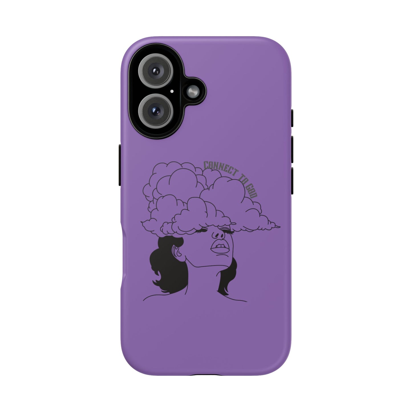 Purple Art Phone Case, Tough Cases for believers, Unique Phone Cover, Gifts for friends, Trendy Phone Accessories