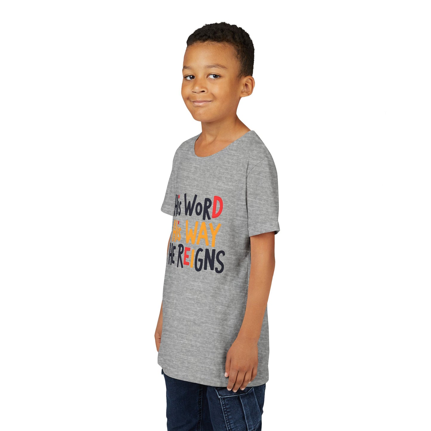 Faith-Inspired Youth Tee, Christian T-Shirt, Religious Kids Shirt, Inspirational Gift, Summer Outfit
