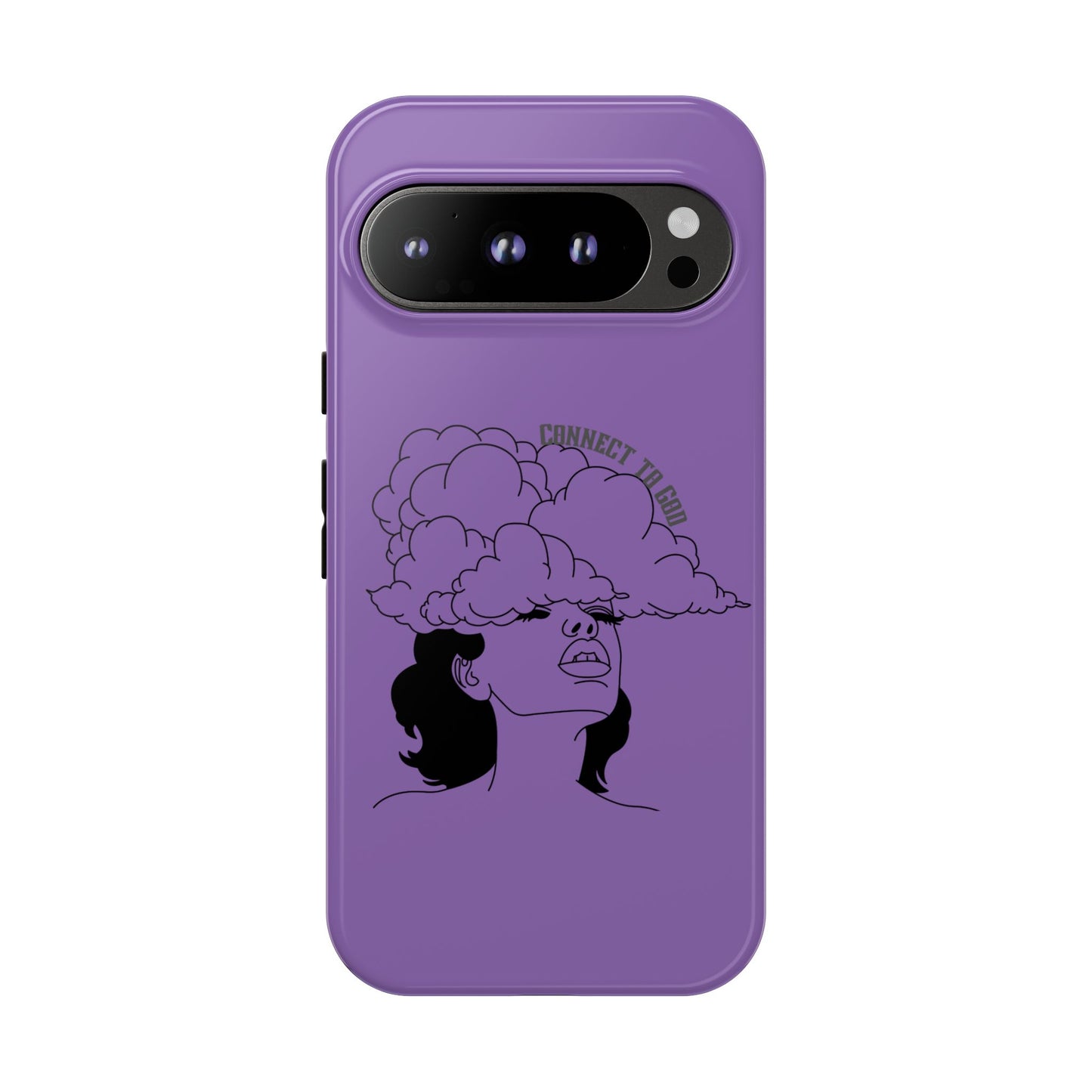 Purple Art Phone Case, Tough Cases for believers, Unique Phone Cover, Gifts for friends, Trendy Phone Accessories