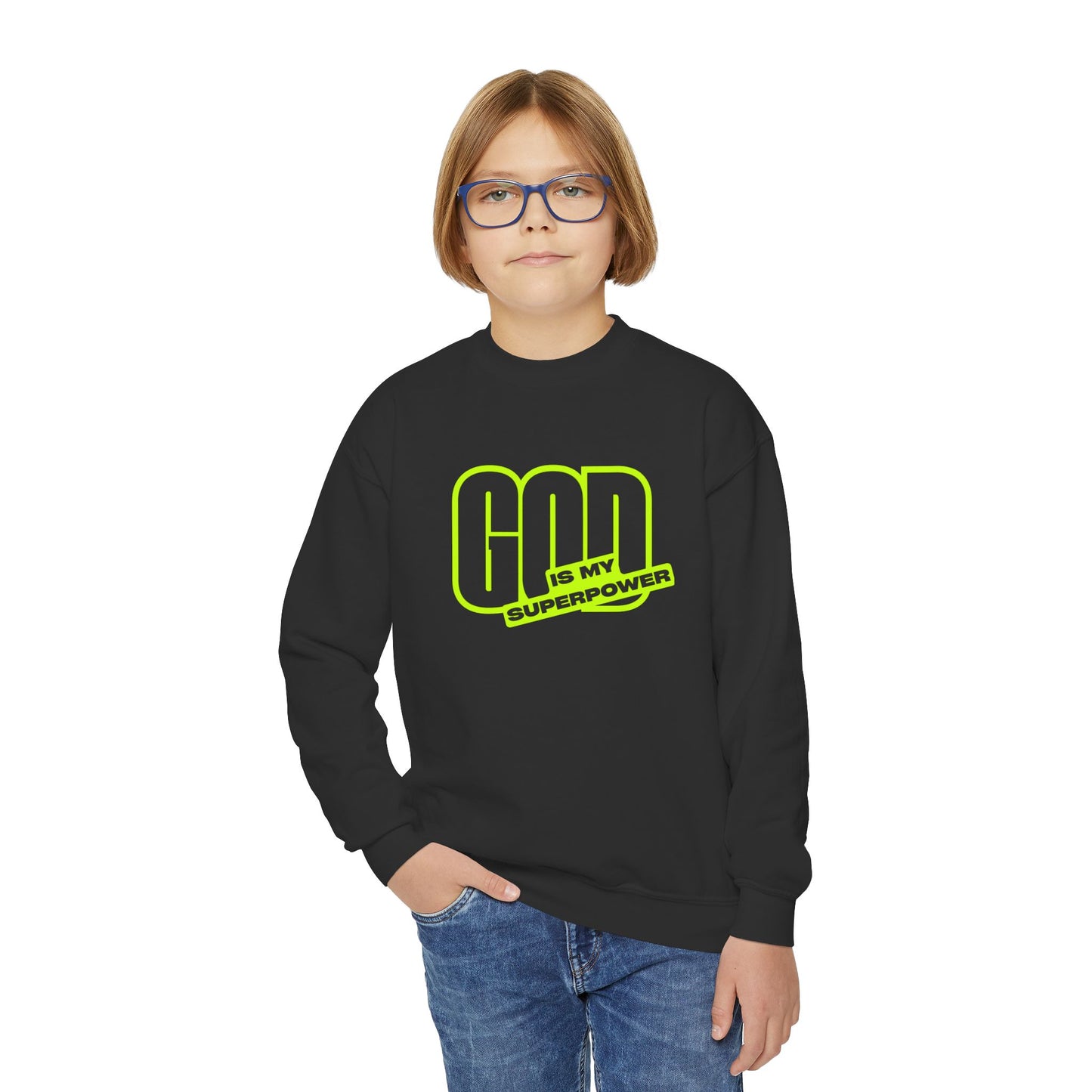 Colorful Spiritual Youth Crewneck Sweatshirt, Inspirational youth Sweatshirt, Trendy Teen Apparel, Religious Youth Outfits, Fun Gift [...]