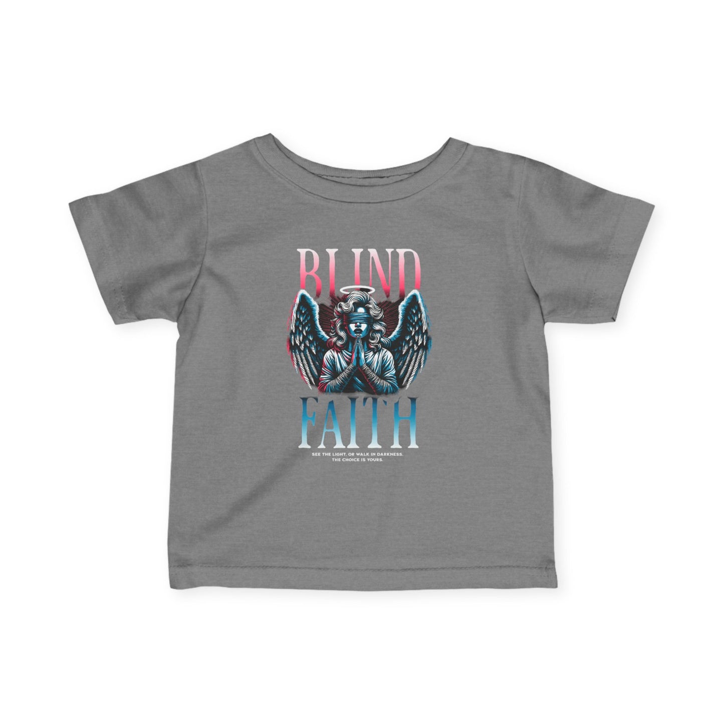 Infant Tee with Blind Faith Design - Cute Baby Shirt for Every Day, Baby shower Gift, trending Toddler Style, trending baby Graphic Tee, Unique Baby Clothes