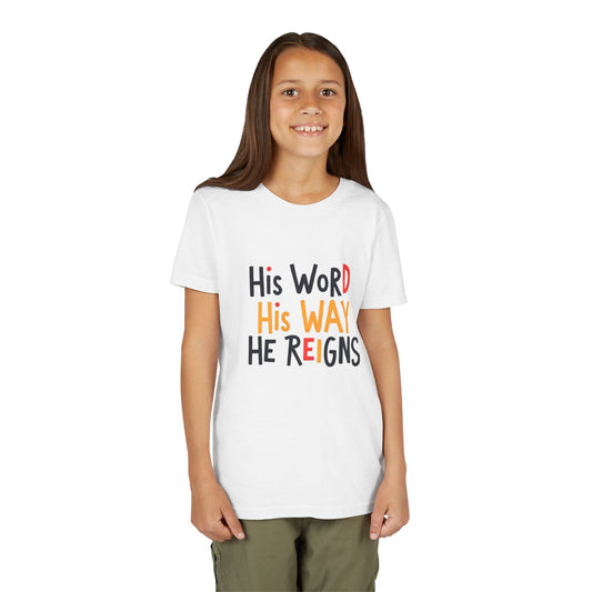 Faith-Inspired Youth Tee, Christian T-Shirt, Religious Kids Shirt, Inspirational Gift, Summer Outfit