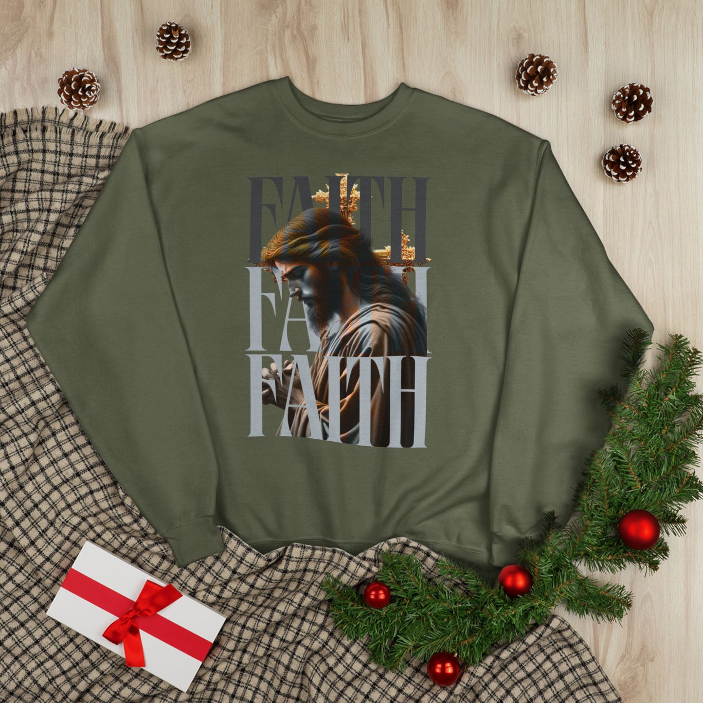 Faith-Themed Unisex EcoSmart® Crewneck Sweatshirt, Inspirational Gift, Cozy Apparel, Religious Sweatshirt, Perfect for Church, [...]