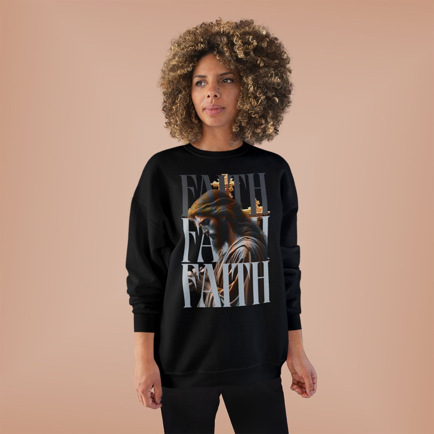 Faith-Themed Unisex EcoSmart® Crewneck Sweatshirt, Inspirational Gift, Cozy Apparel, Religious Sweatshirt, Perfect for Church, [...]