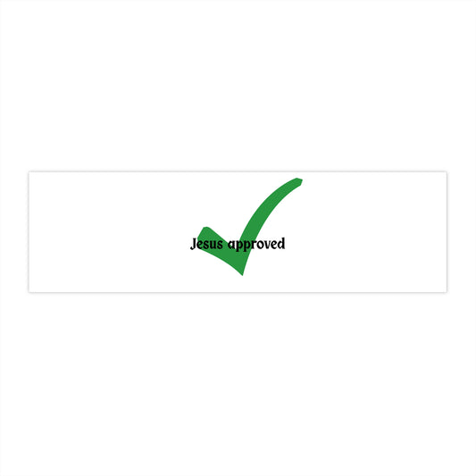 Jesus Approved Bumper Stickers | Faith-Based Car Decor, Christian Stickers, Religious Gifts, Jesus Decor, Inspirational Car Accessories