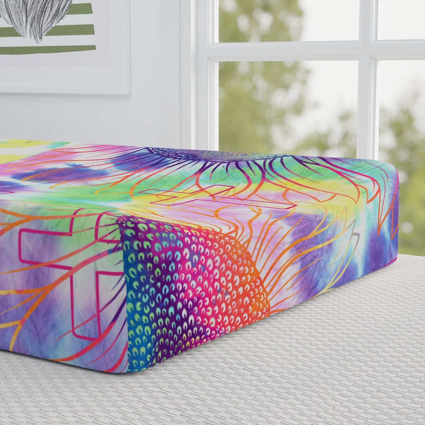 Vibrant faith inspired Baby Changing Pad Cover, Nursery Decor, Colorful Infant Bedding, Unique Baby Shower Gift, Toddler Changing Essentials, [...]
