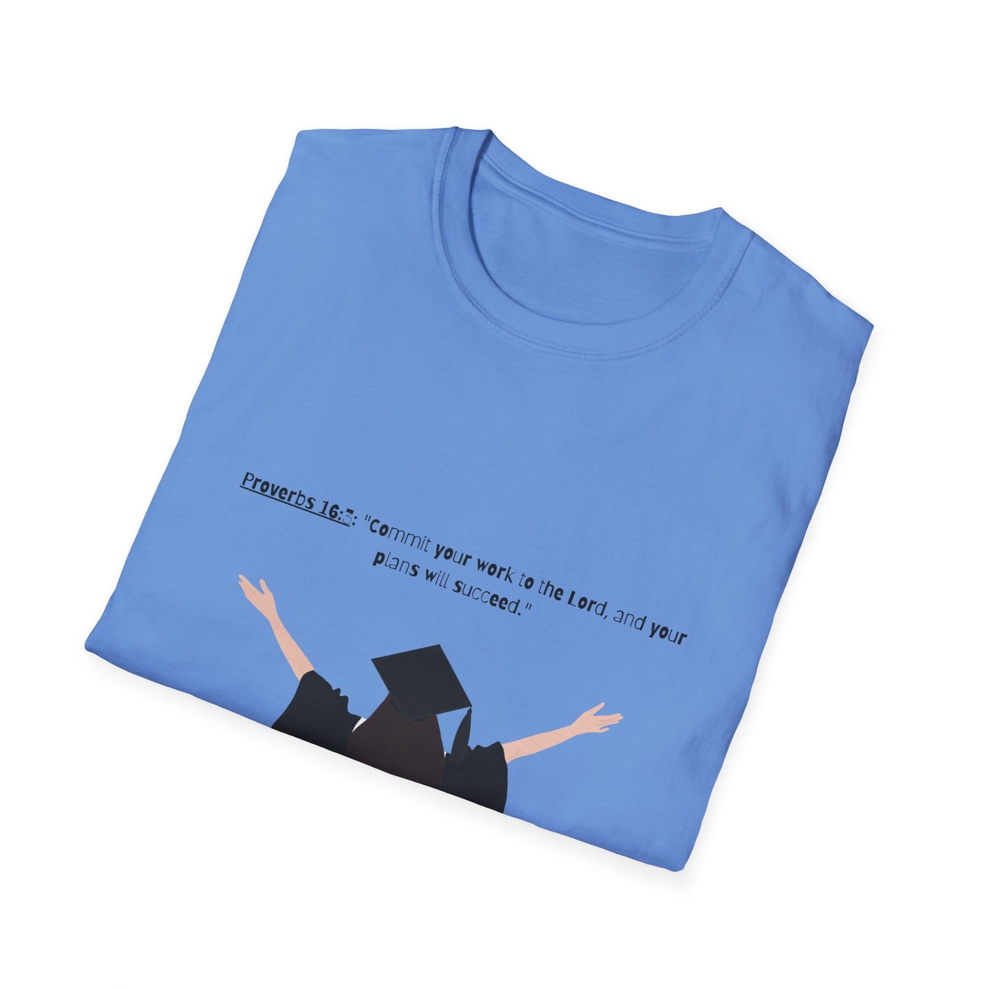 Bible verse Graduation Cap Unisex T-Shirt, faith inspired Achievement gifts Perfect for christian Graduates, Gift for Graduation Day