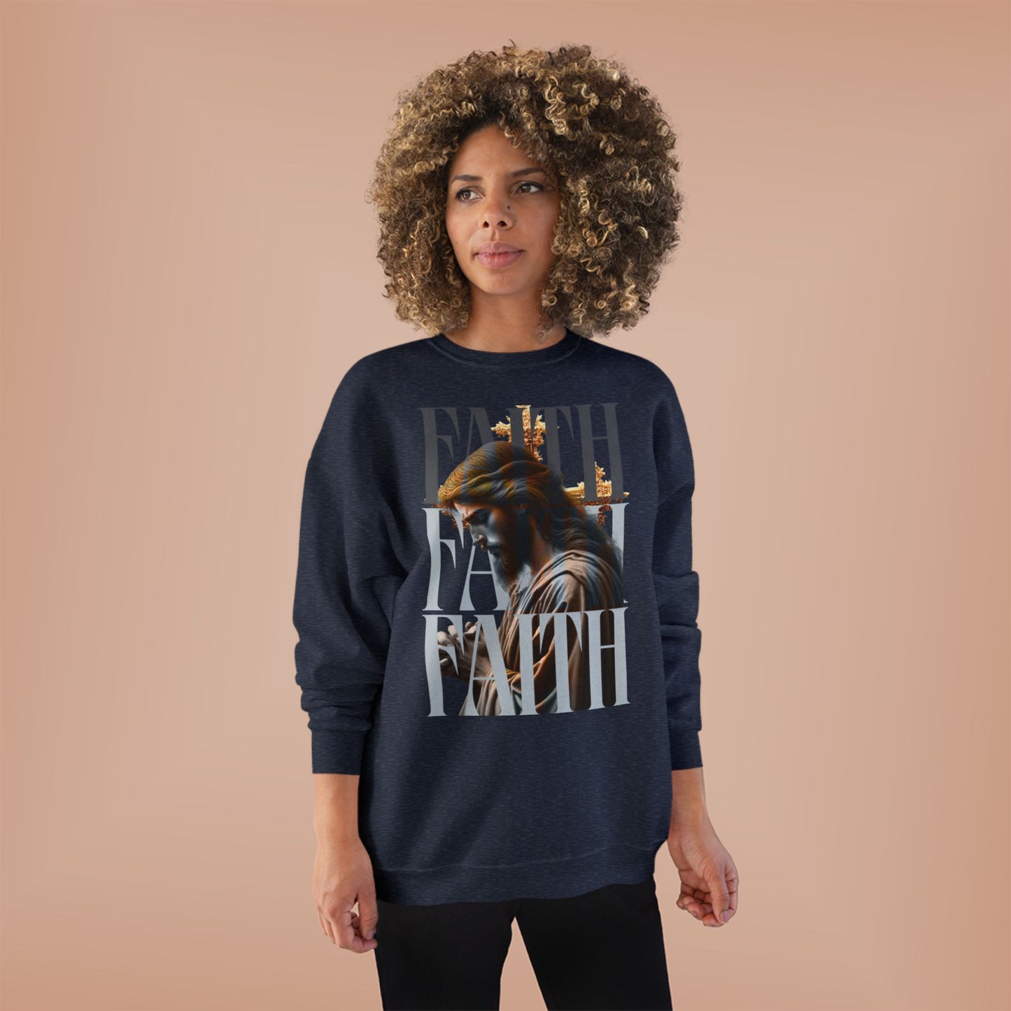 Faith-Themed Unisex EcoSmart® Crewneck Sweatshirt, Inspirational Gift, Cozy Apparel, Religious Sweatshirt, Perfect for Church, [...]