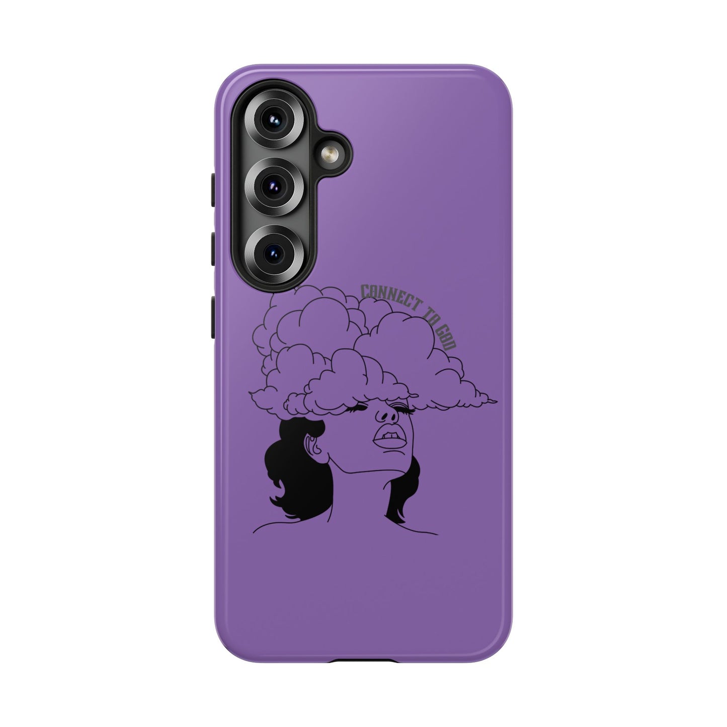 Purple Art Phone Case, Tough Cases for believers, Unique Phone Cover, Gifts for friends, Trendy Phone Accessories