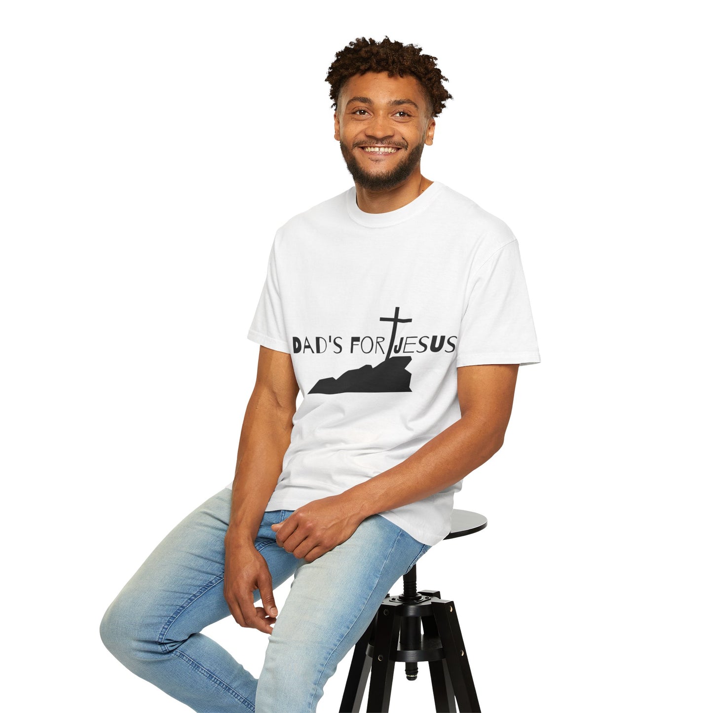 T-Shirt religious wear for christian dads who love Jesus trendy t shirt for fathers day gift idea