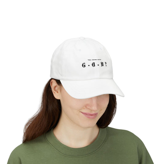 Unisex Classic Dad Cap with Quote, Casual Cap for Dads, Gift for Father's Day, Adjustable Baseball Hat, Trendy Unisex Headwear for christian athletic wear for believers