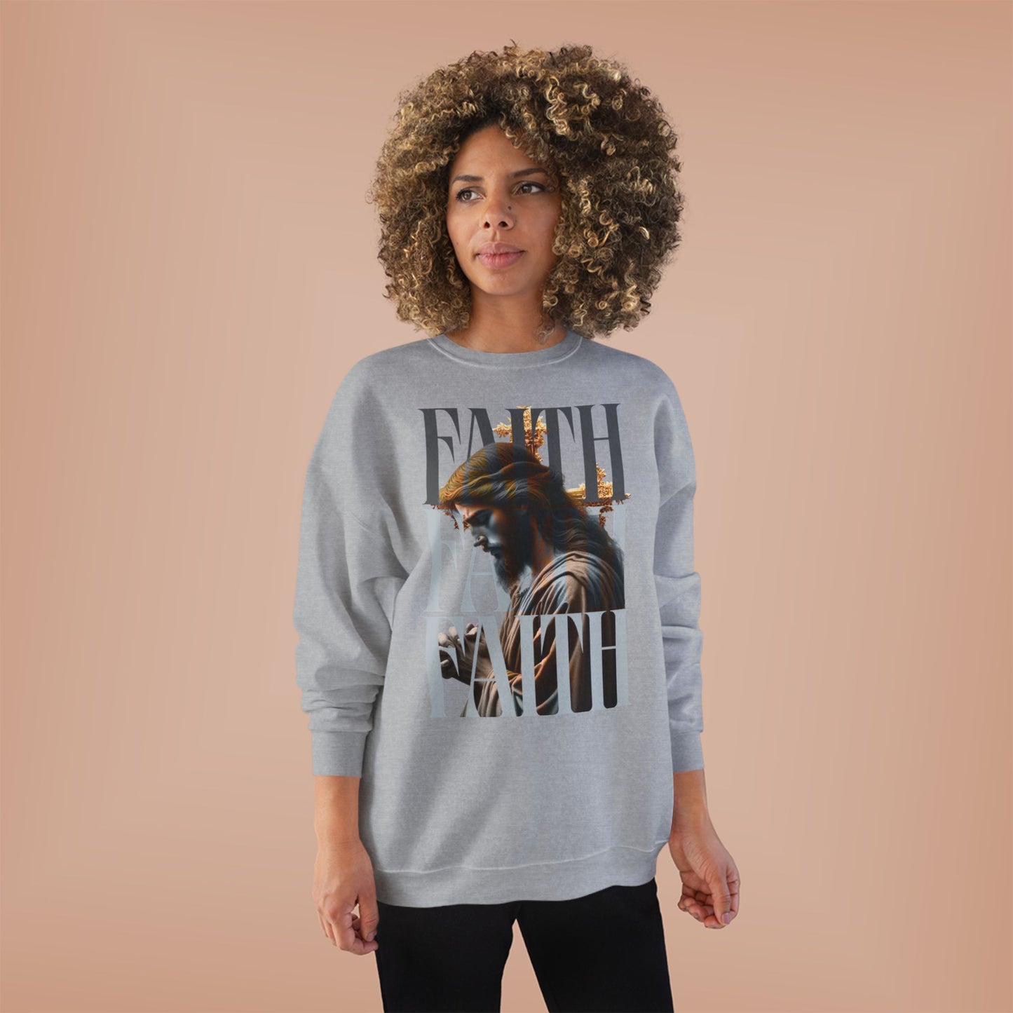 Faith-Themed Unisex EcoSmart® Crewneck Sweatshirt, Inspirational Gift, Cozy Apparel, Religious Sweatshirt, Perfect for Church, [...]