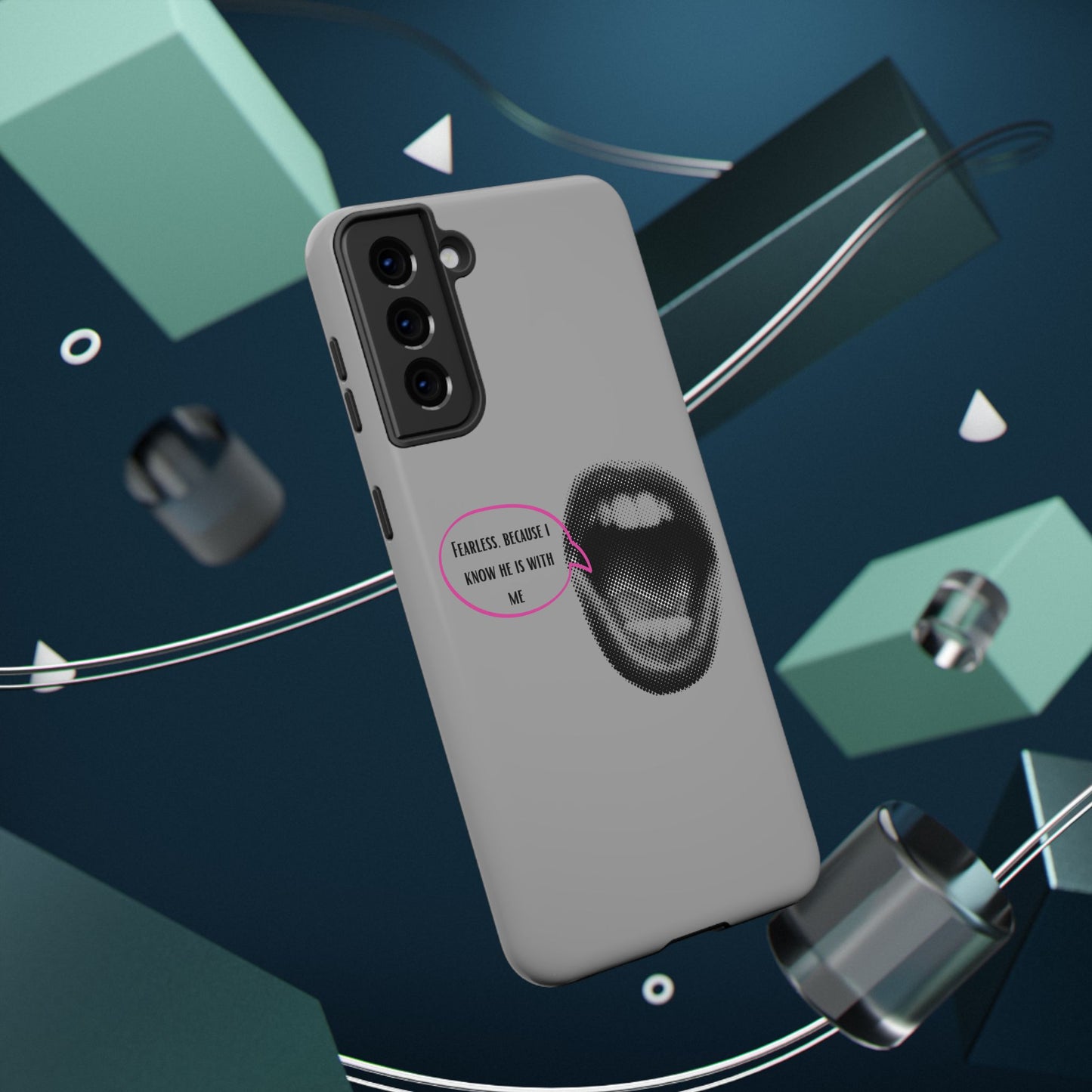 Fearless Impact-Resistant Phone Case; Durable Phone Protector, inspirational Gift, phone Accessory, Trendy Tech Item, Everyday Use