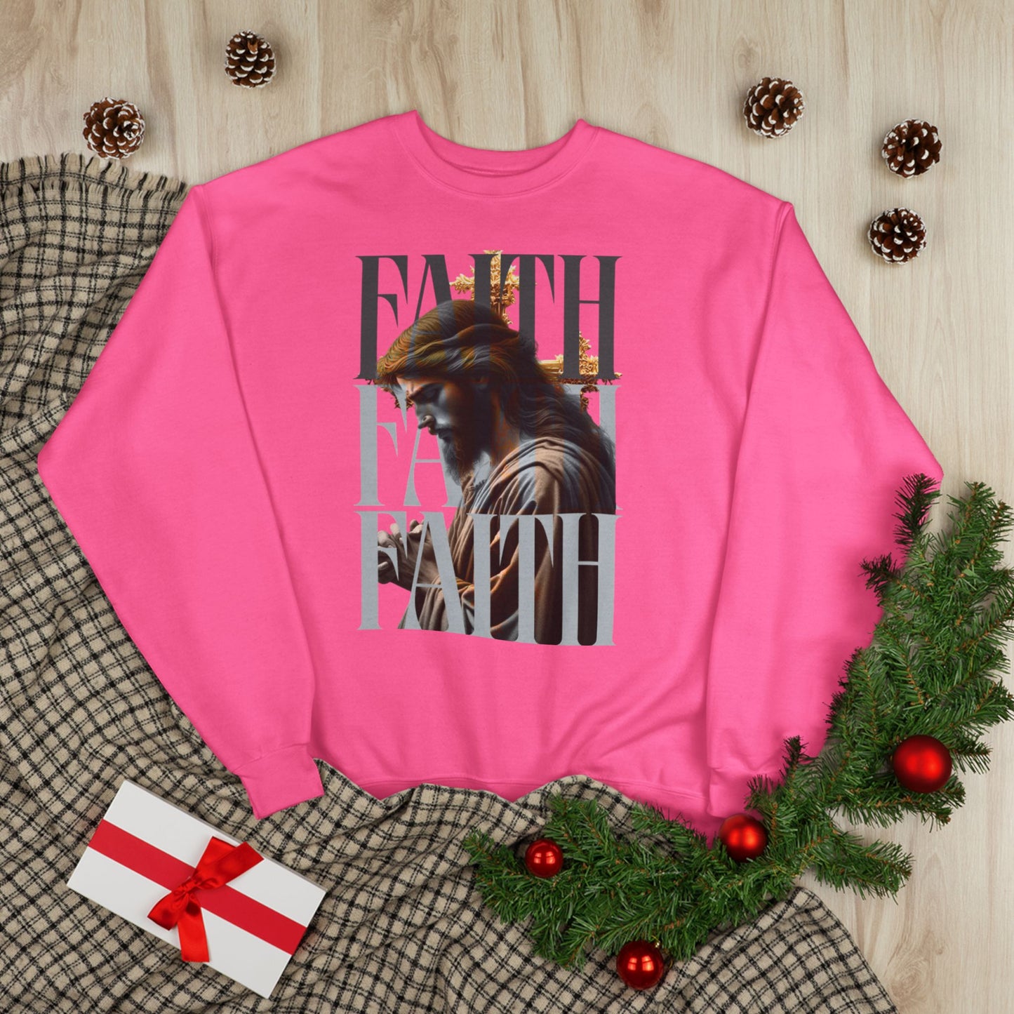 Faith-Themed Unisex EcoSmart® Crewneck Sweatshirt, Inspirational Gift, Cozy Apparel, Religious Sweatshirt, Perfect for Church, [...]
