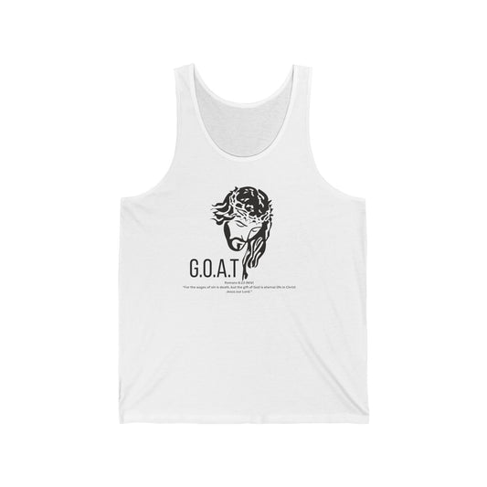 Unisex Jersey Tank for christian men active wear for every day faith based apparel Bible themed apparel gift idea for christians