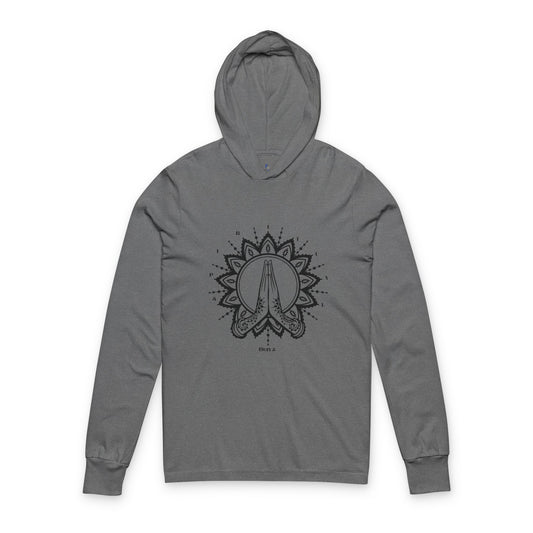 Spiritual Vibes Unisex Hoodie - Praying Hands Design | Comfortable Everyday Wear, Gifts for Yoga Lovers, Meditation Apparel, Casual Style
