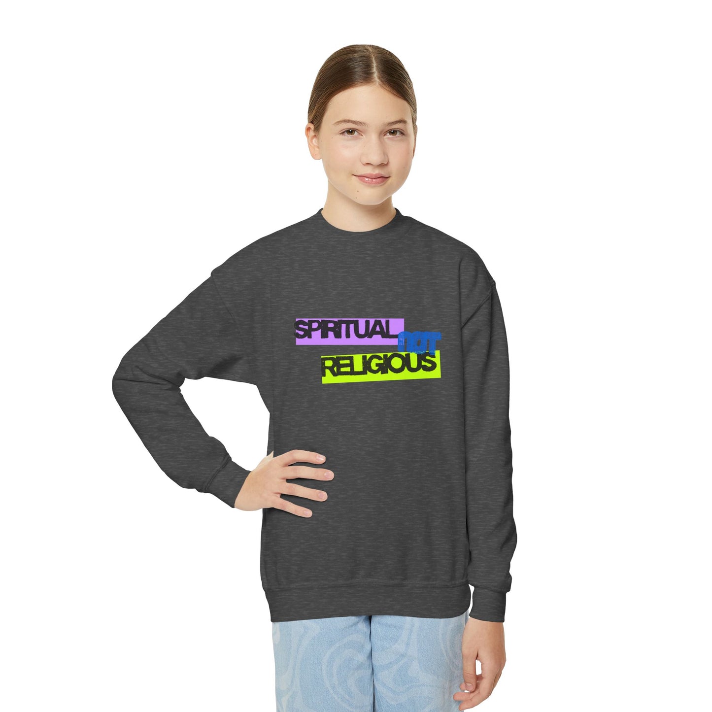 Colorful Spiritual Youth Crewneck Sweatshirt, Inspirational youth Sweatshirt, Trendy Teen Apparel, Religious Youth Outfits, Fun Gift [...]