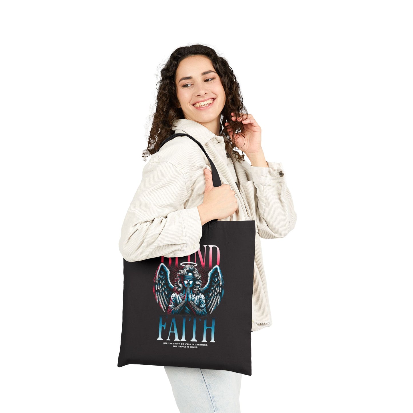 Every day Cotton Canvas Tote Bag, Eco-Friendly Tote, Perfect for daily use, spiritually inspired Everyday tote bag, eco friendly accessories