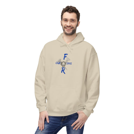 Unisex logo Fleece Hoodie - Cozy Gift for Friends, Motivational Apparel, Casual Wear, Birthday Present, Everyday Comfort
