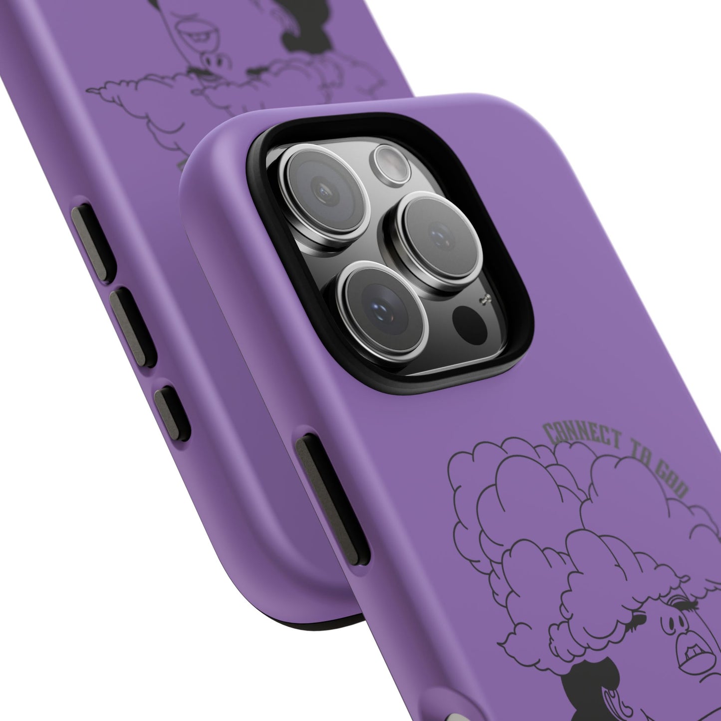 Purple Art Phone Case, Tough Cases for believers, Unique Phone Cover, Gifts for friends, Trendy Phone Accessories