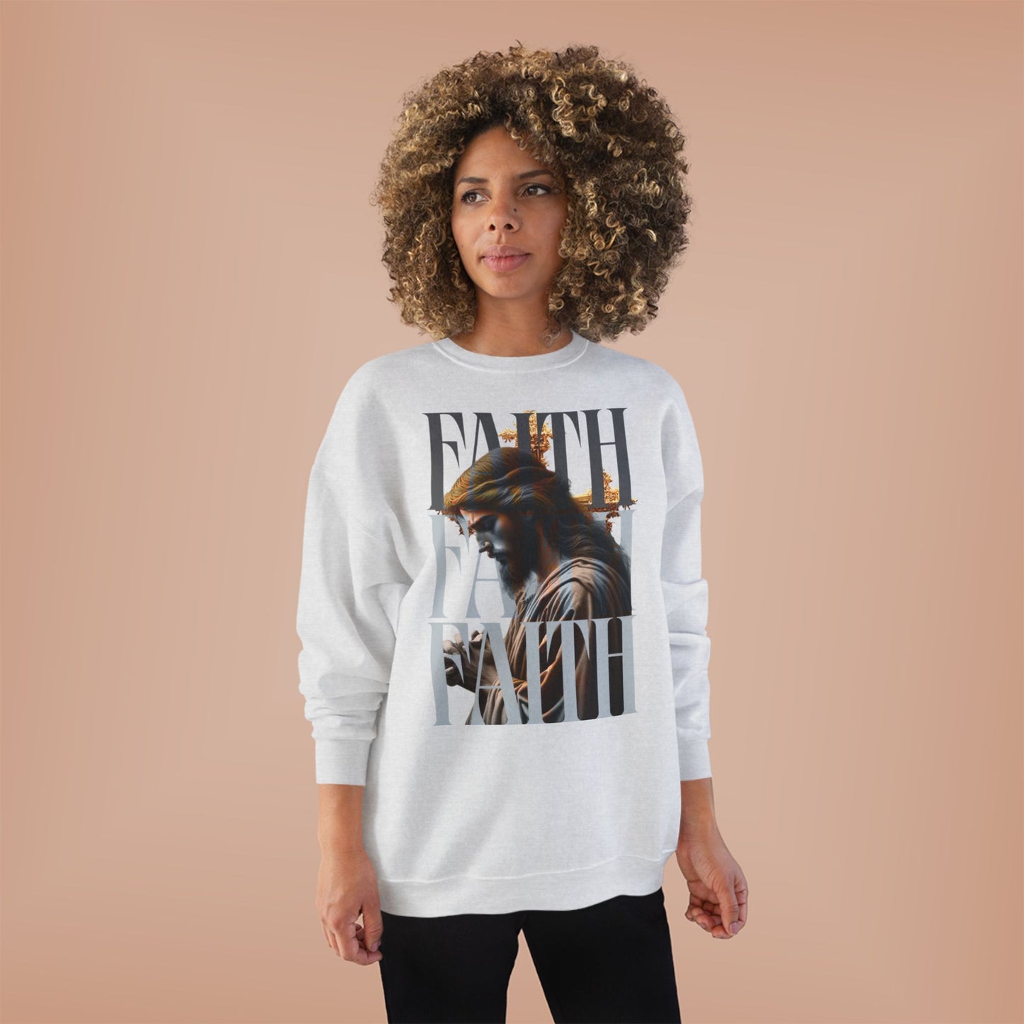 Faith-Themed Unisex EcoSmart® Crewneck Sweatshirt, Inspirational Gift, Cozy Apparel, Religious Sweatshirt, Perfect for Church, [...]