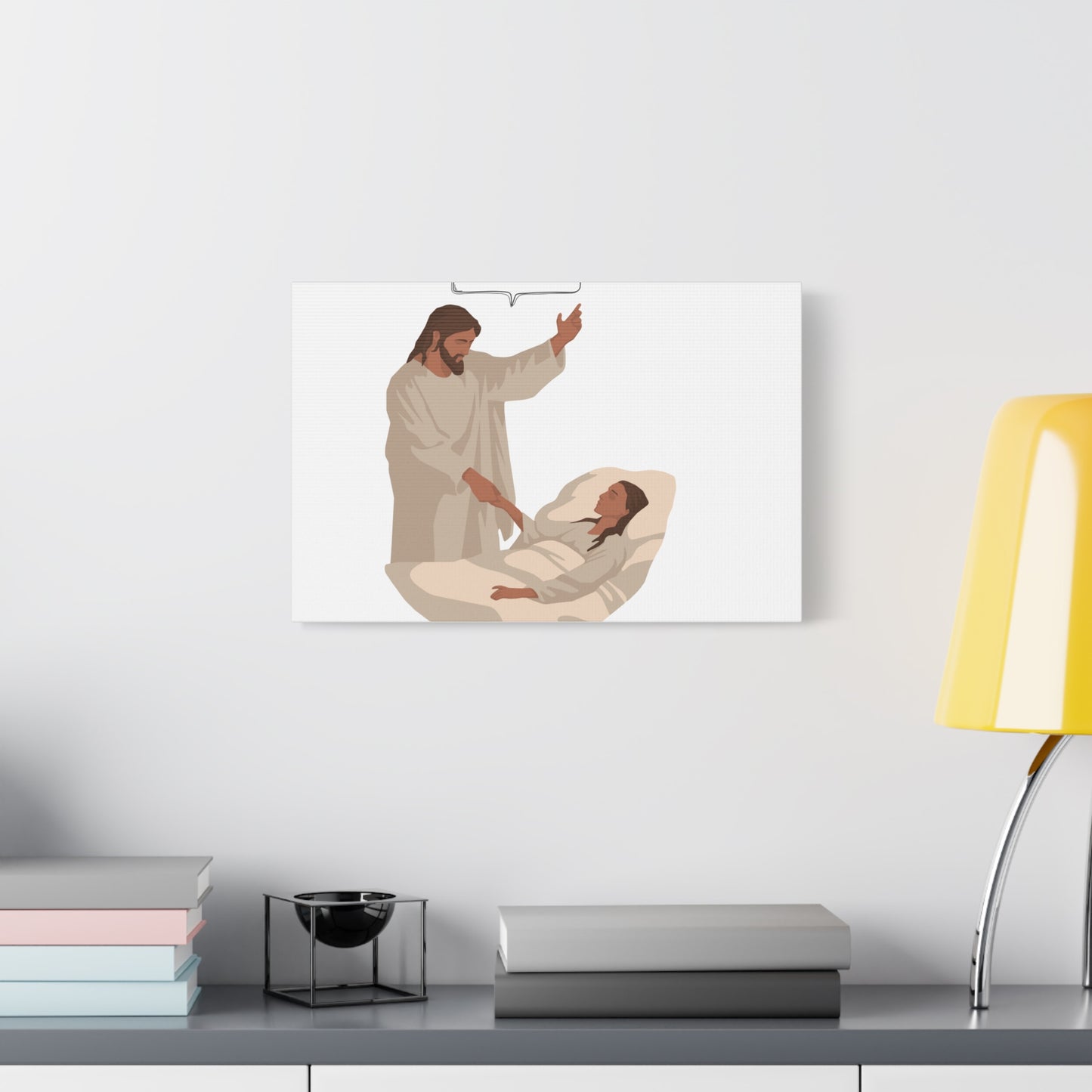 Inspirational Jesus themed  Canvas Print Motivational Wall Art for  Religious Home Decor for Christian Gift for house warming