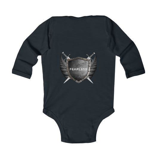 Fearless Infant Long Sleeve Bodysuit - Cute Baby Outfit, Fierce Baby Clothes, Unisex Baby Gifts, Baby Shower Gift, New Parent Essentials