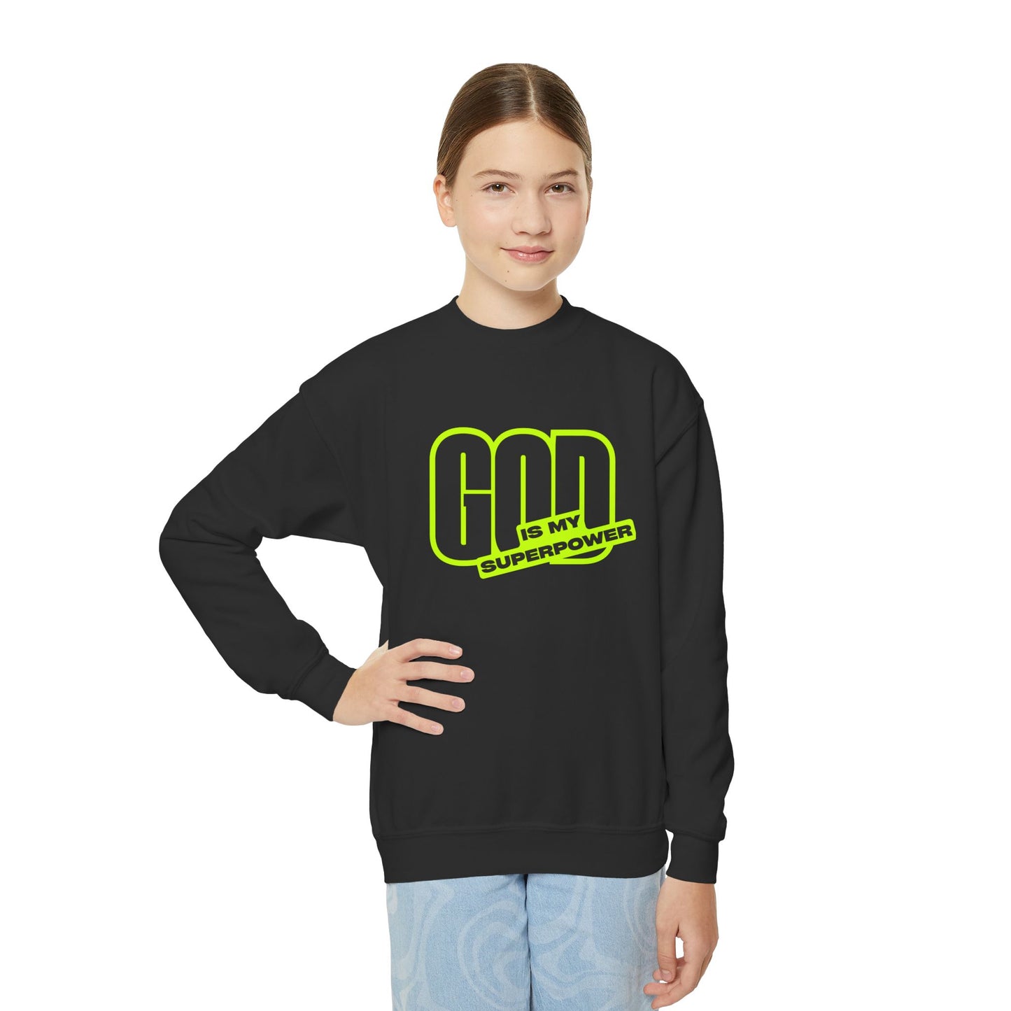Colorful Spiritual Youth Crewneck Sweatshirt, Inspirational youth Sweatshirt, Trendy Teen Apparel, Religious Youth Outfits, Fun Gift [...]