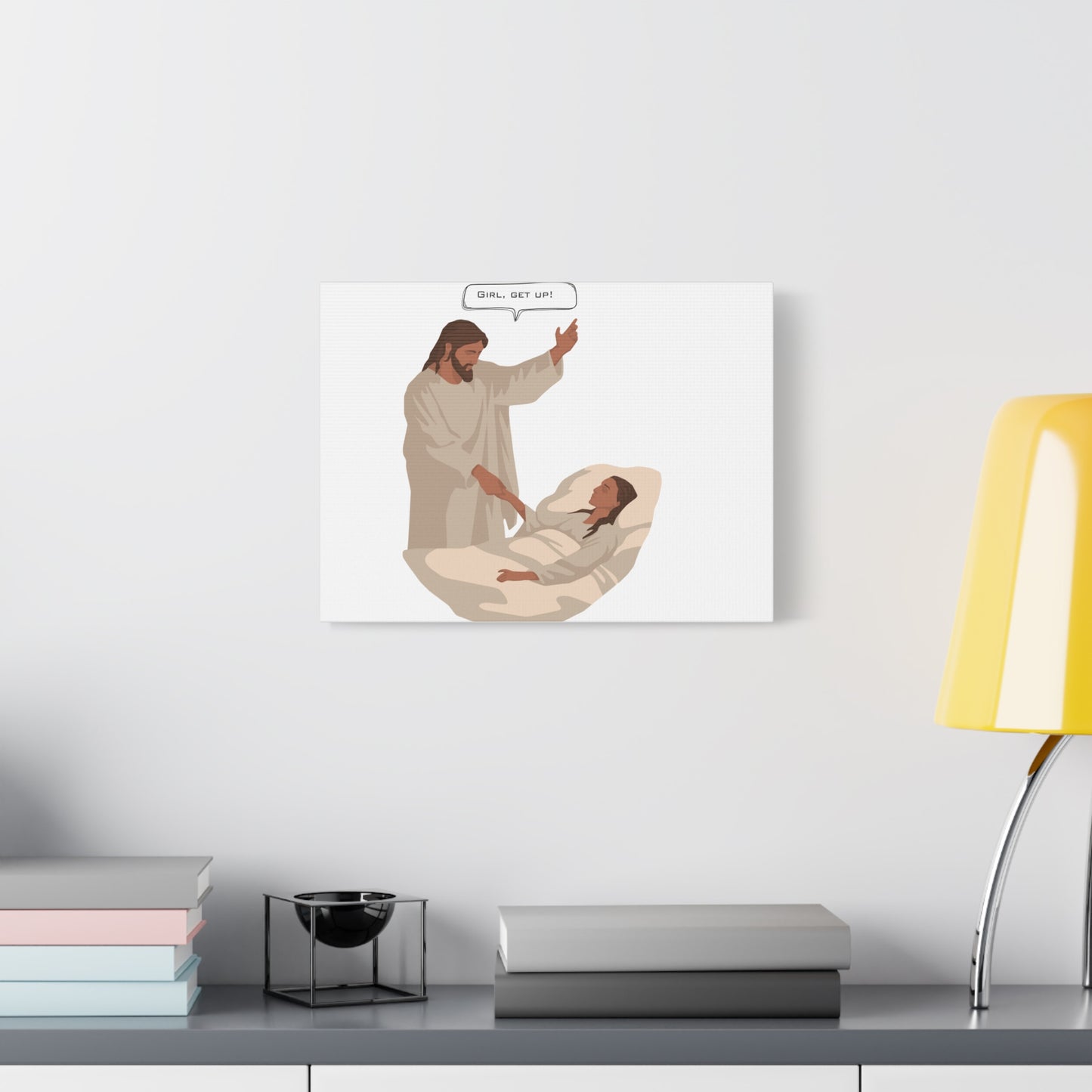 Inspirational Jesus themed  Canvas Print Motivational Wall Art for  Religious Home Decor for Christian Gift for house warming
