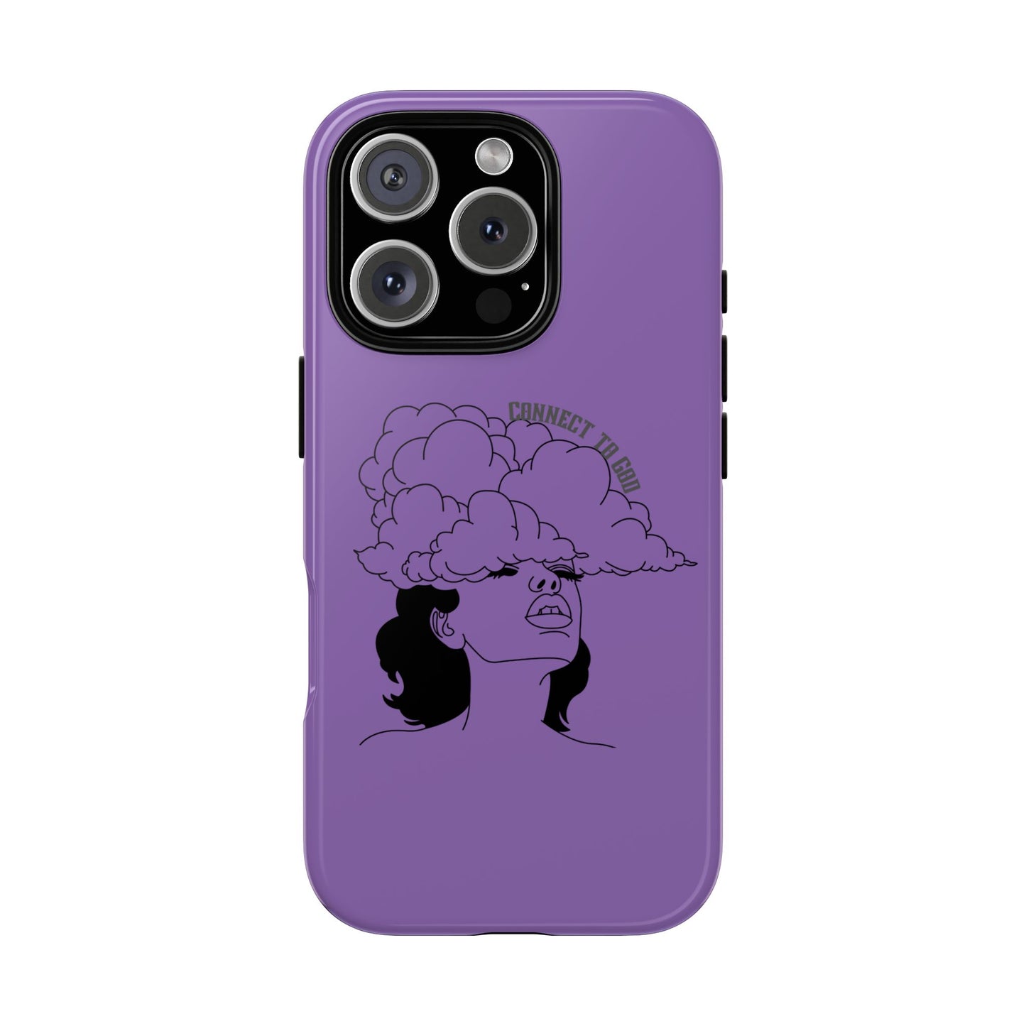 Purple Art Phone Case, Tough Cases for believers, Unique Phone Cover, Gifts for friends, Trendy Phone Accessories