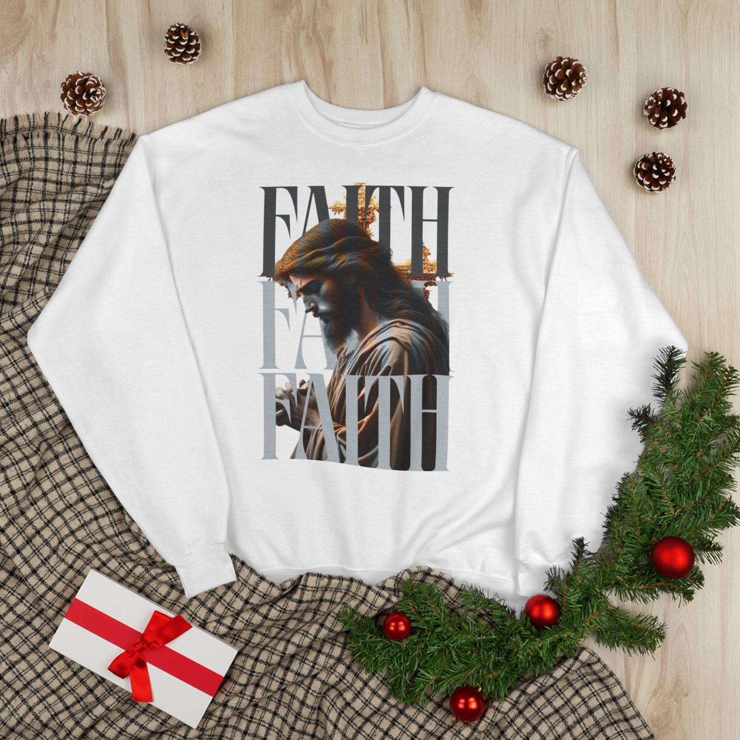 Faith-Themed Unisex EcoSmart® Crewneck Sweatshirt, Inspirational Gift, Cozy Apparel, Religious Sweatshirt, Perfect for Church, [...]