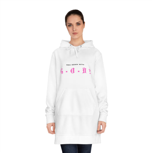 Faith inspired Casual Women's Hoodie Dress, christian Streetwear Trendy Loungewear, faith based Everyday Wear