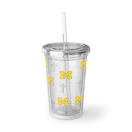 Michigan State faith inspired Acrylic Cup, university themed Travel cup, Faith-Inspired Drinkware, Unique Gift for university student