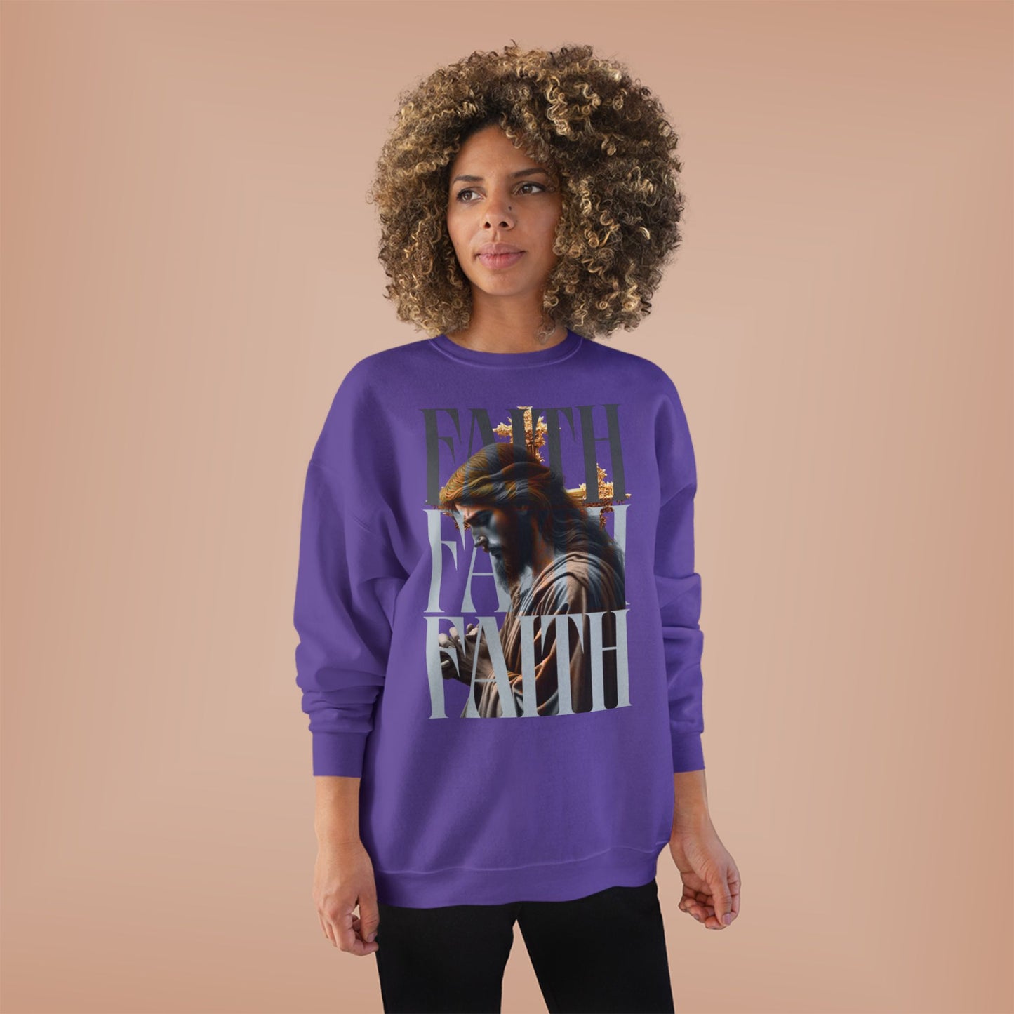 Faith-Themed Unisex EcoSmart® Crewneck Sweatshirt, Inspirational Gift, Cozy Apparel, Religious Sweatshirt, Perfect for Church, [...]