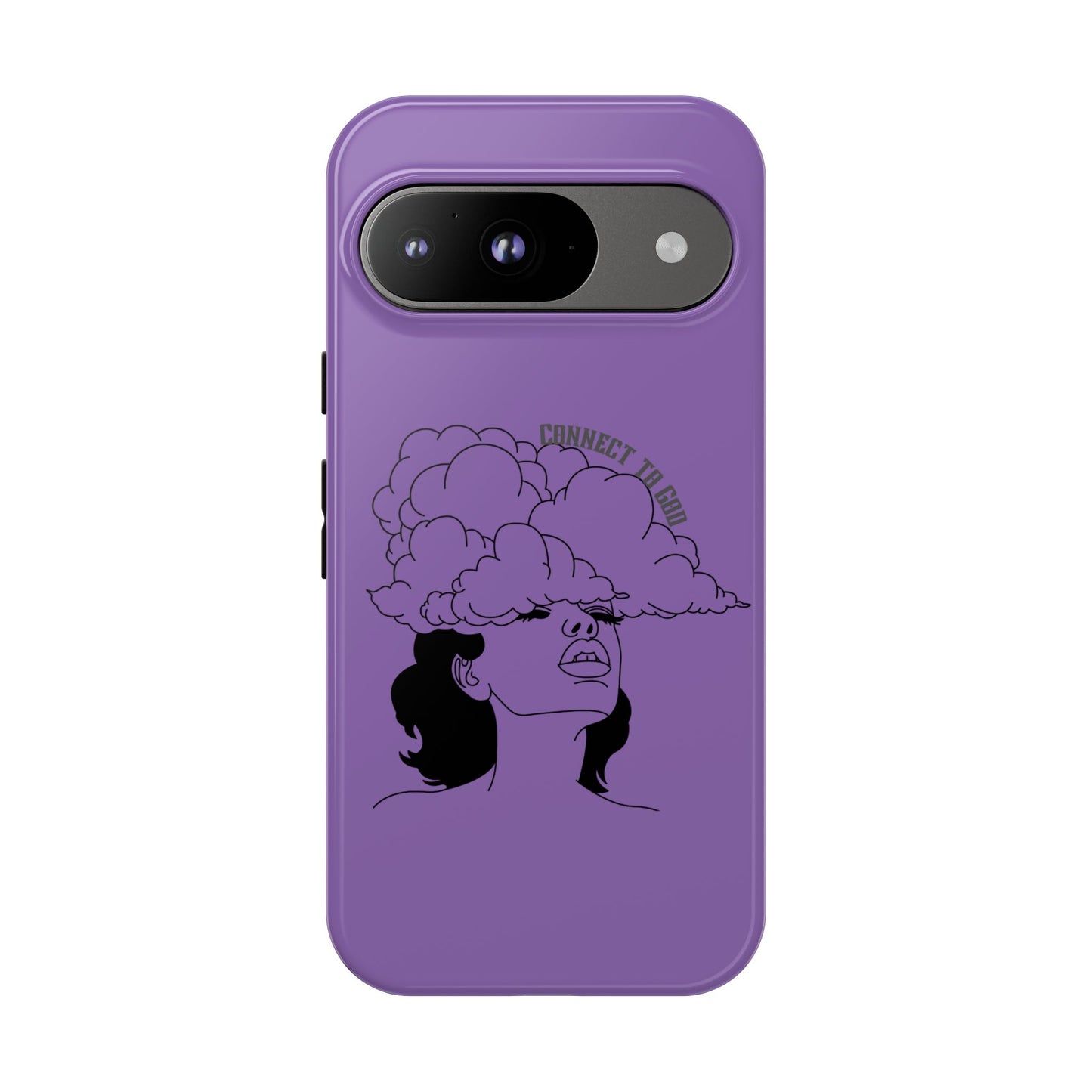 Purple Art Phone Case, Tough Cases for believers, Unique Phone Cover, Gifts for friends, Trendy Phone Accessories