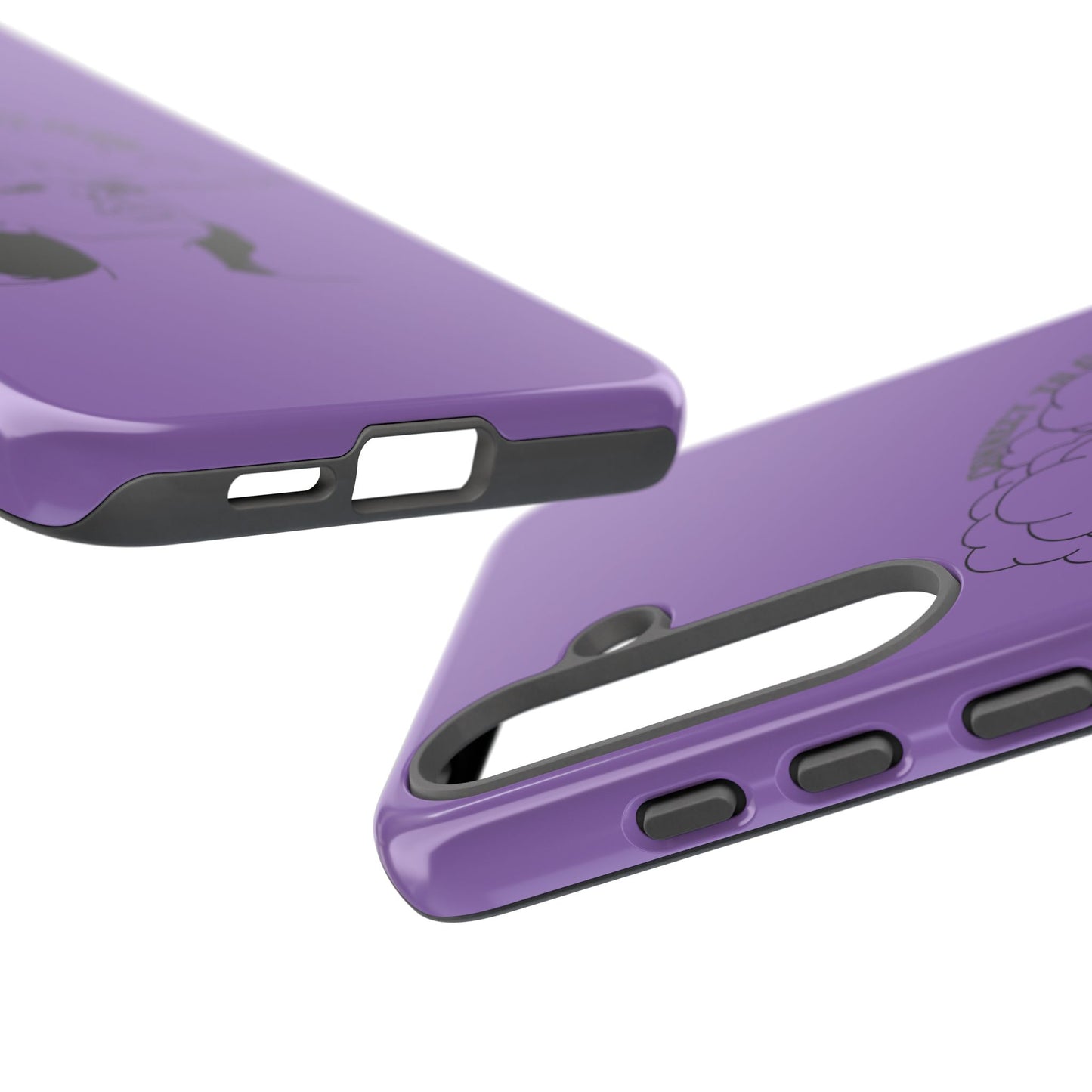 Purple Art Phone Case, Tough Cases for believers, Unique Phone Cover, Gifts for friends, Trendy Phone Accessories
