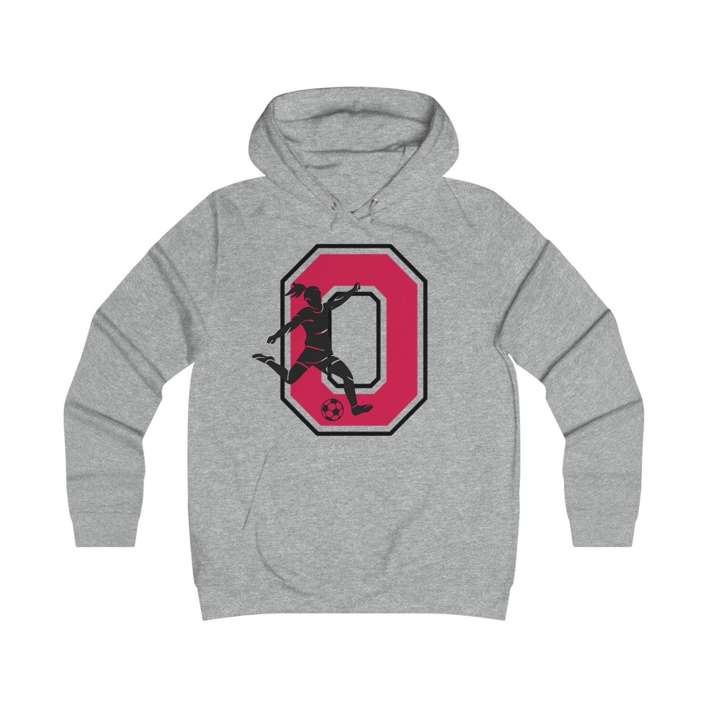 Ohio State themed Girlie College Hoodie - Sporty Casualwear, Perfect for College, Game Days, Gifts, Athletic Events, Everyday Comfort