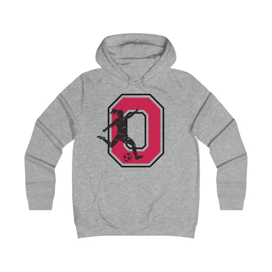 Ohio State themed Girlie College Hoodie - Sporty Casualwear, Perfect for College, Game Days, Gifts, Athletic Events, Everyday Comfort