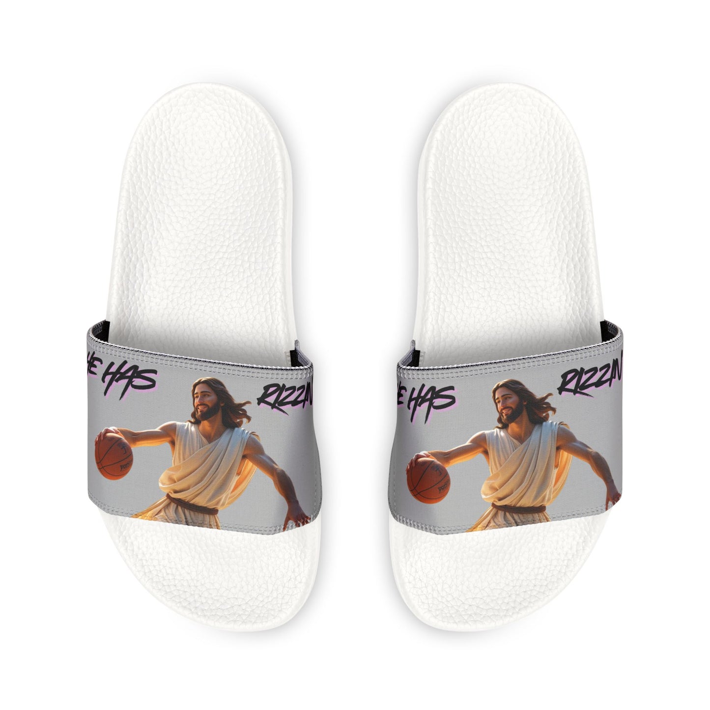 Youth slides Sandals - Removable-Strap, Basketball Theme, Perfect for Summer, house shoes, trending slides, Gift for whole family