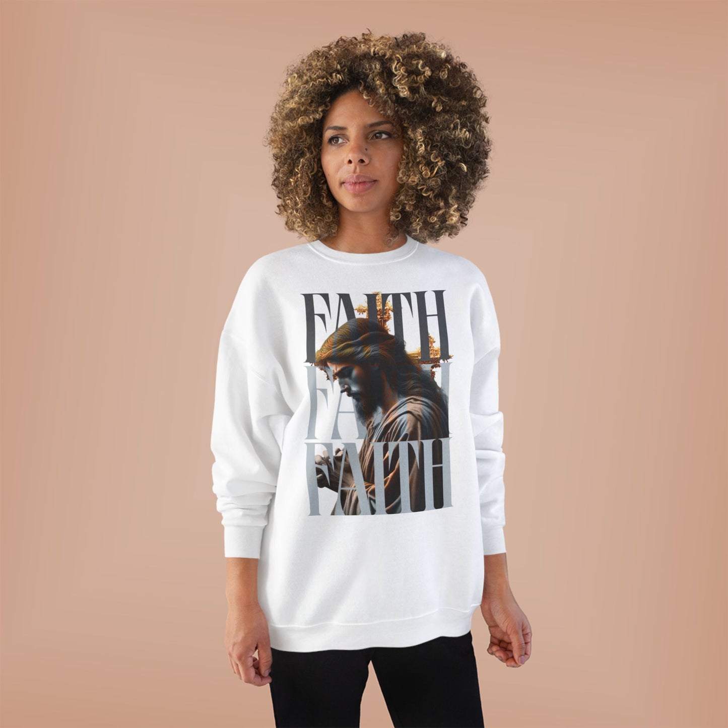 Faith-Themed Unisex EcoSmart® Crewneck Sweatshirt, Inspirational Gift, Cozy Apparel, Religious Sweatshirt, Perfect for Church, [...]