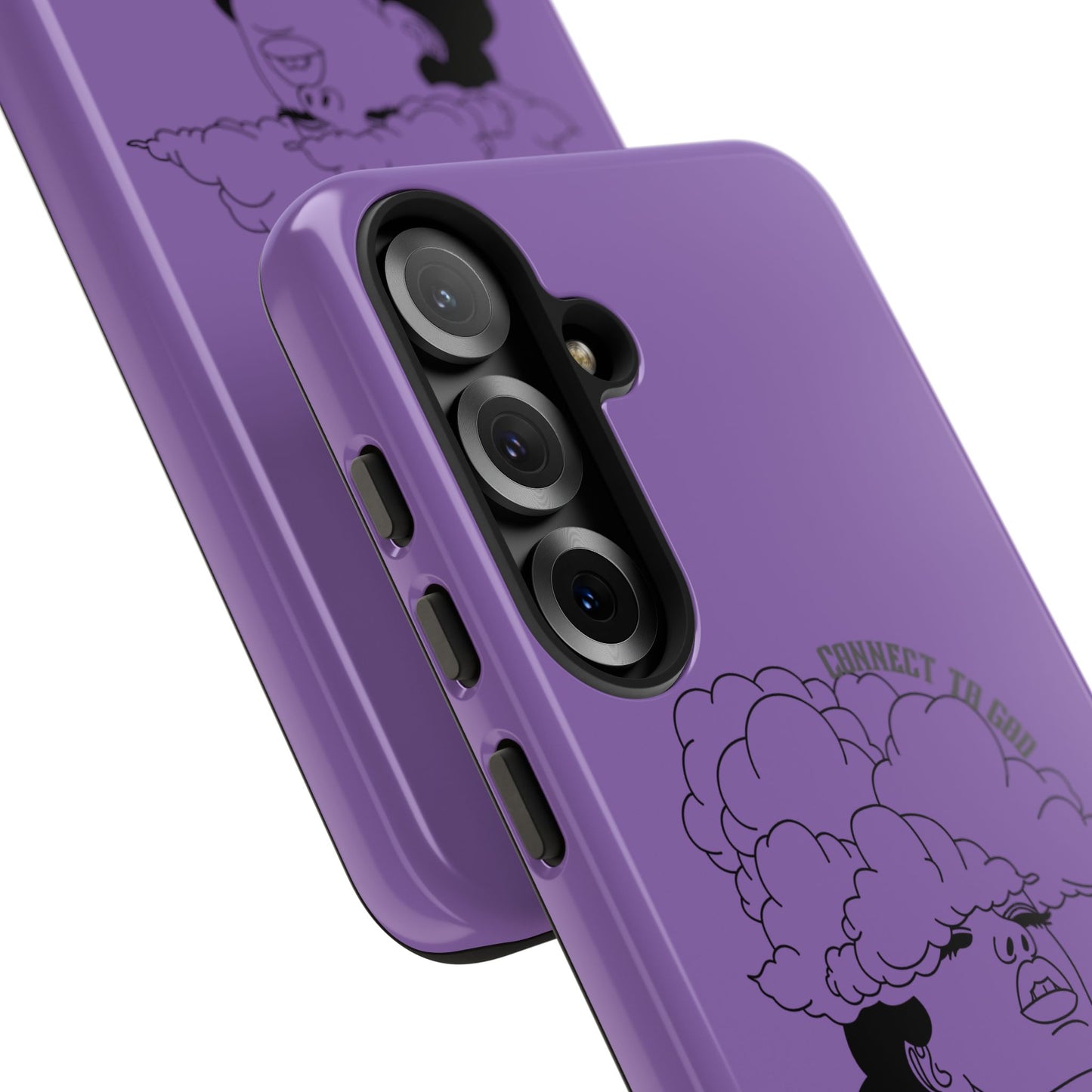 Purple Art Phone Case, Tough Cases for believers, Unique Phone Cover, Gifts for friends, Trendy Phone Accessories